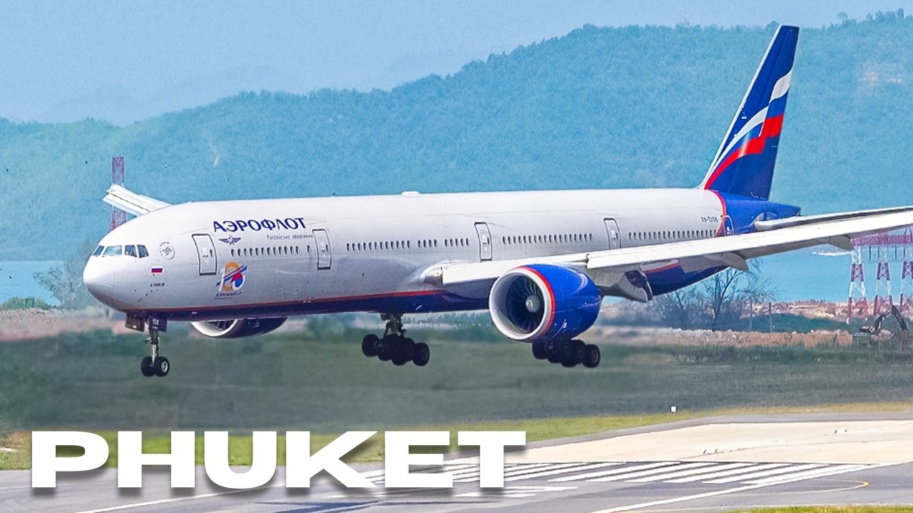 🇹🇭✈️ Островной курорт №1 Таиланда! 1 час Plane Spotting в Пхукете (HKT/VTSP)