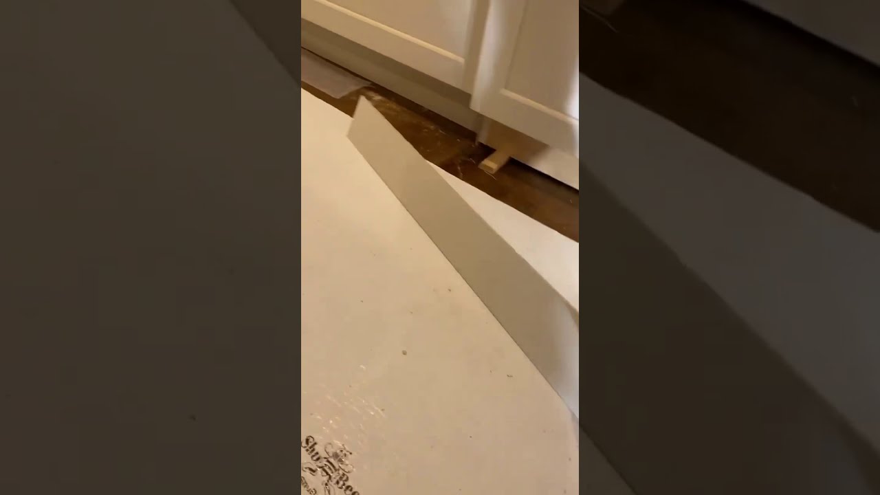 Quick tip for scribing toe kick to the floor