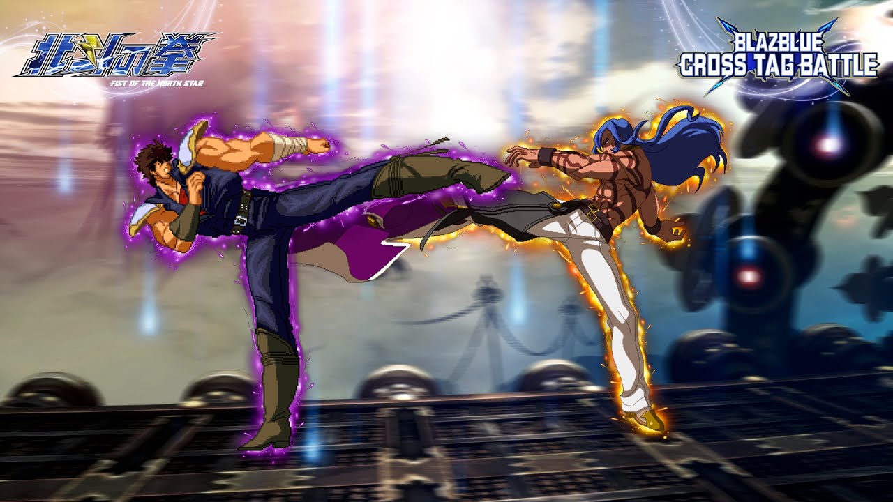 Savior Kenshiro VS Azrael (Eng & Jap) - Fist Of The North Star VS BlazBlue Cross Tag Battle MUGEN