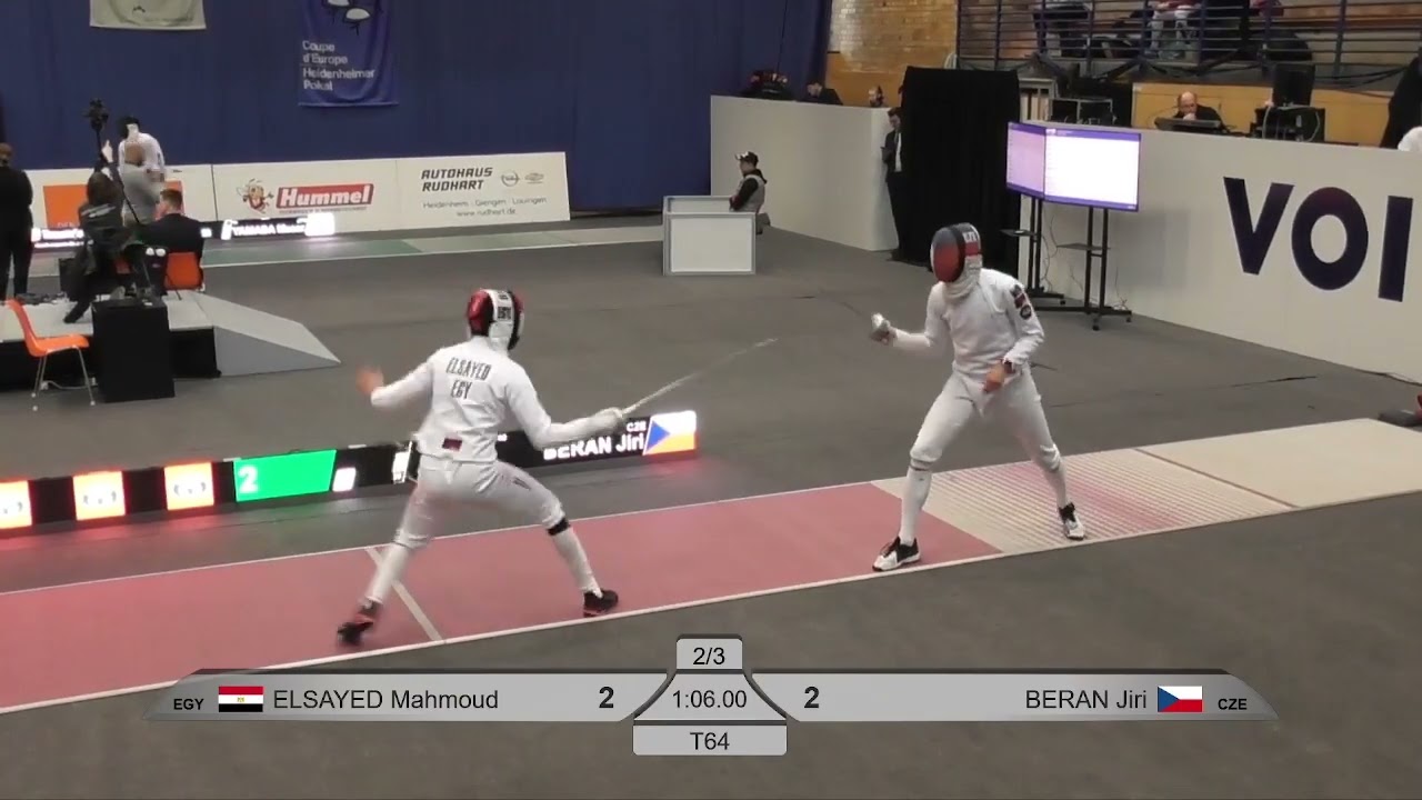 2024 98 T64 26 M E Individual Heidenheim GER WC RED BERAN CZE vs ELSAYED EGY