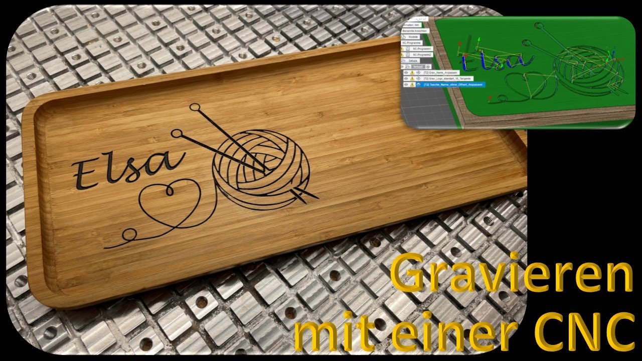 Obstschale gravieren mit einer Haase ALS1280 inkl. Fusion 360 Tutorial, cncGraF #CNCUnikate