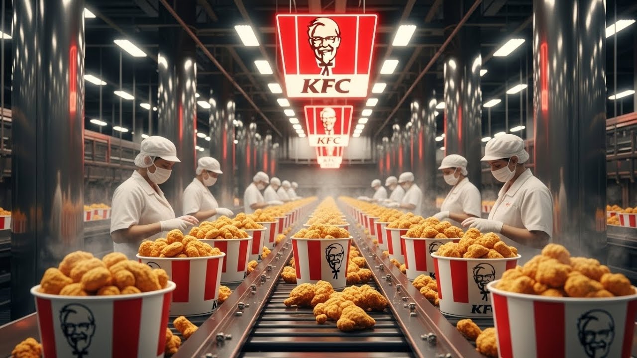 How KFC’s Iconic Fried Chicken is Made in Modern Factory | Crispy Fried Chicken Factory Process
