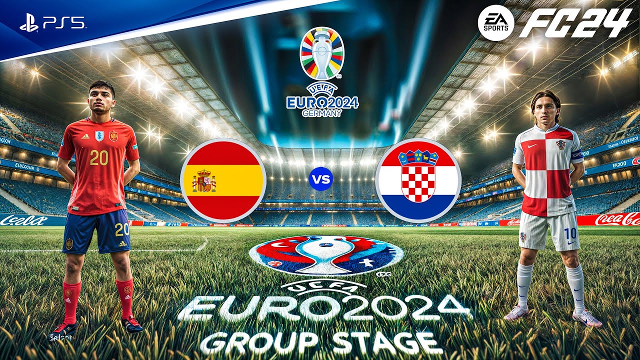 FC 24 - Spain vs. Croatia | UEFA EURO 2024 Group B | PS5™ [4K60]