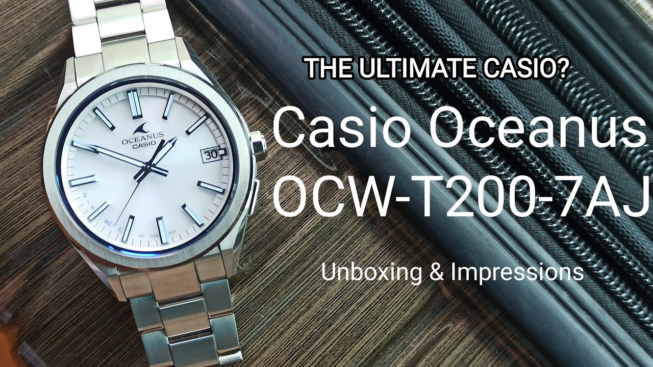 Одни из лучших часов Casio | Распаковка Casio Oceanus OCW-T200-7AJF с белым циферблатом