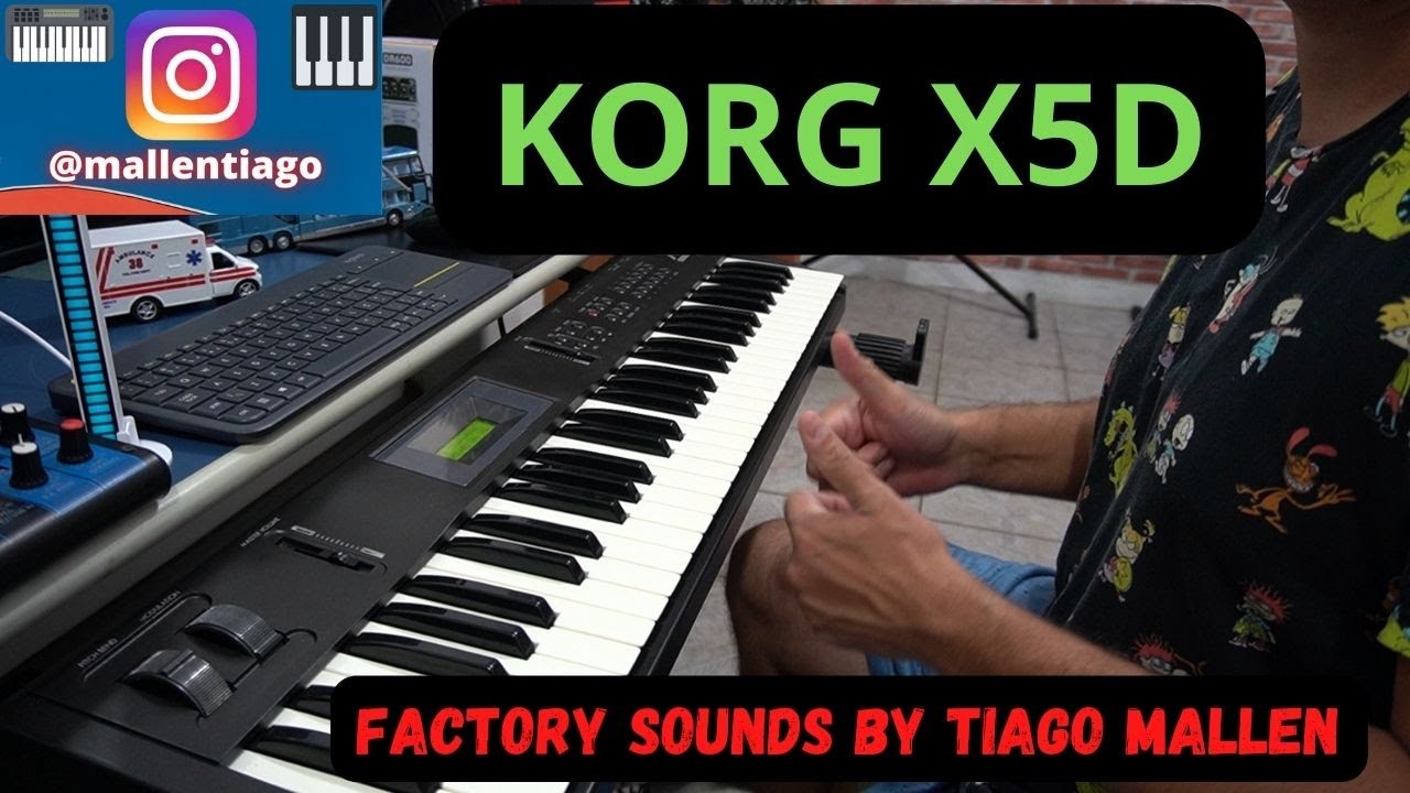 KORG X5D (FACTORY SOUNDS) by TIAGO MALLEN - ESTE TECLADO PODE SER SEU.LINK NA DESCRIÇÃO. #korg