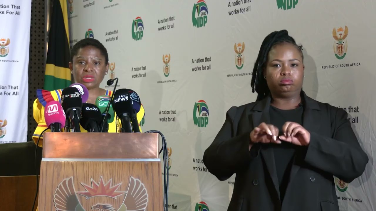 Minister in the Presidency Khumbudzo Ntshavheni Post-Cabinet Briefing.
