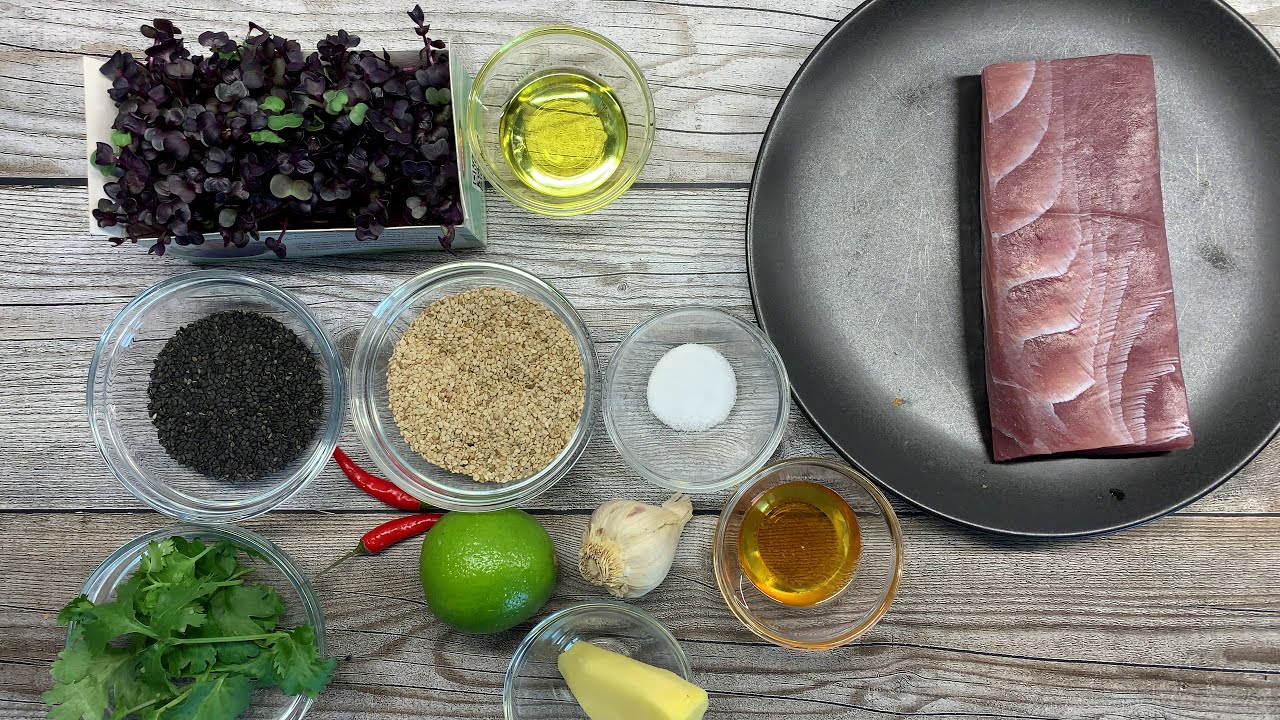 Thunfisch Sashimi mit Soja Dressing - einfach, schnell und gesund