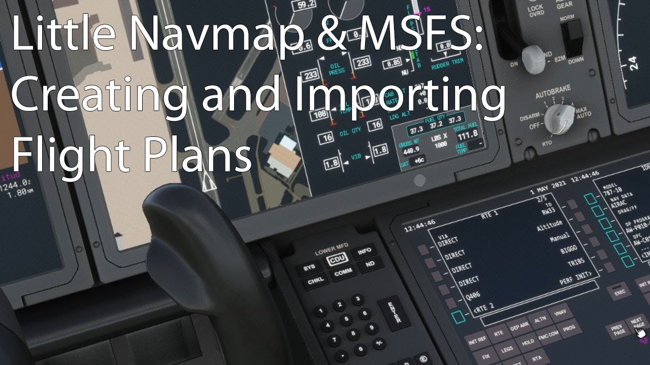 Little Navmap и MSFS: создание и импорт планов полетов