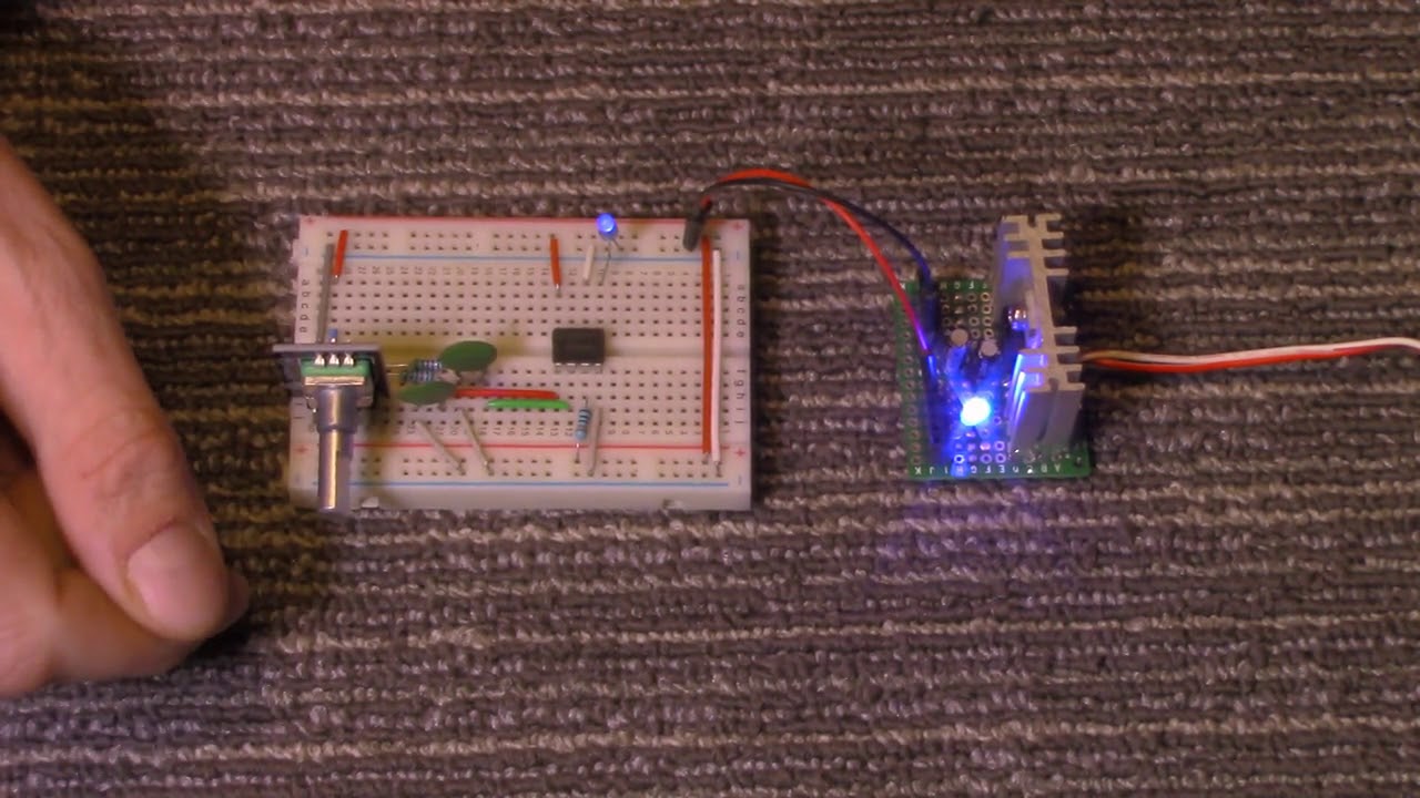 Rotary Encoder controlled Digital Potentiometer (X9C103)