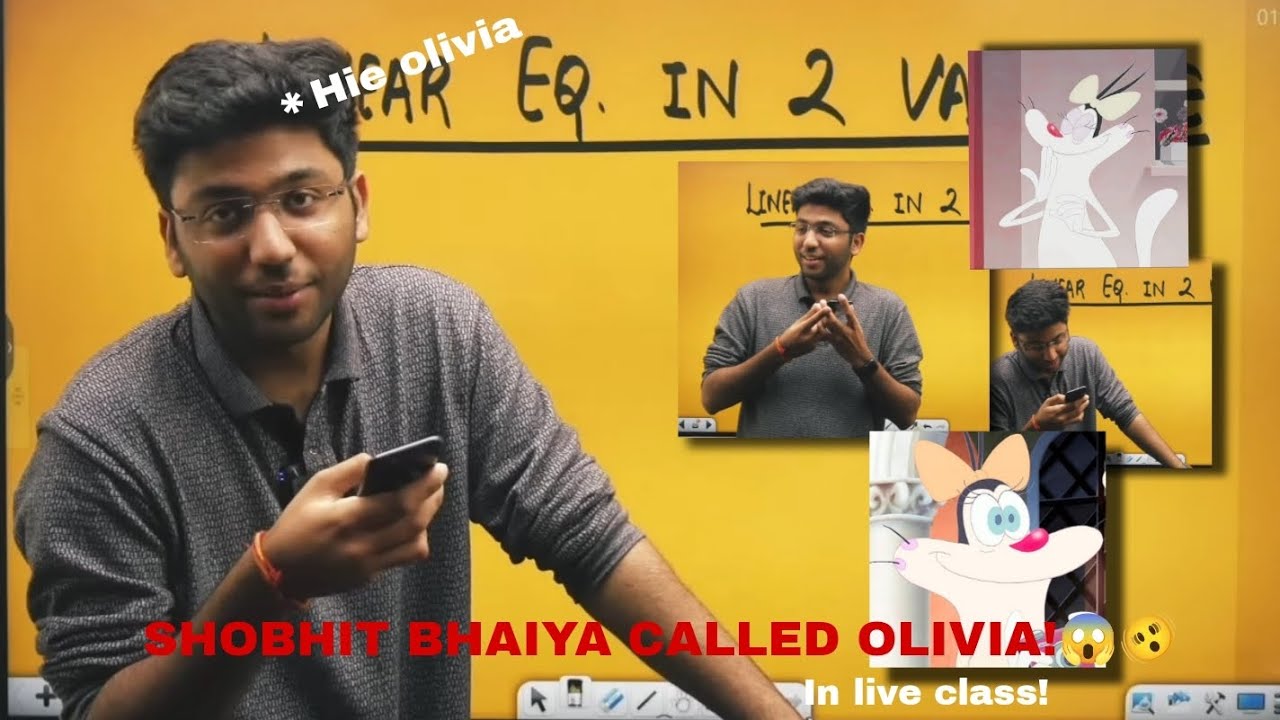 Shobhit bhaiya called oliviaa in live class 😱🫨|voice revealed!!| 👽 