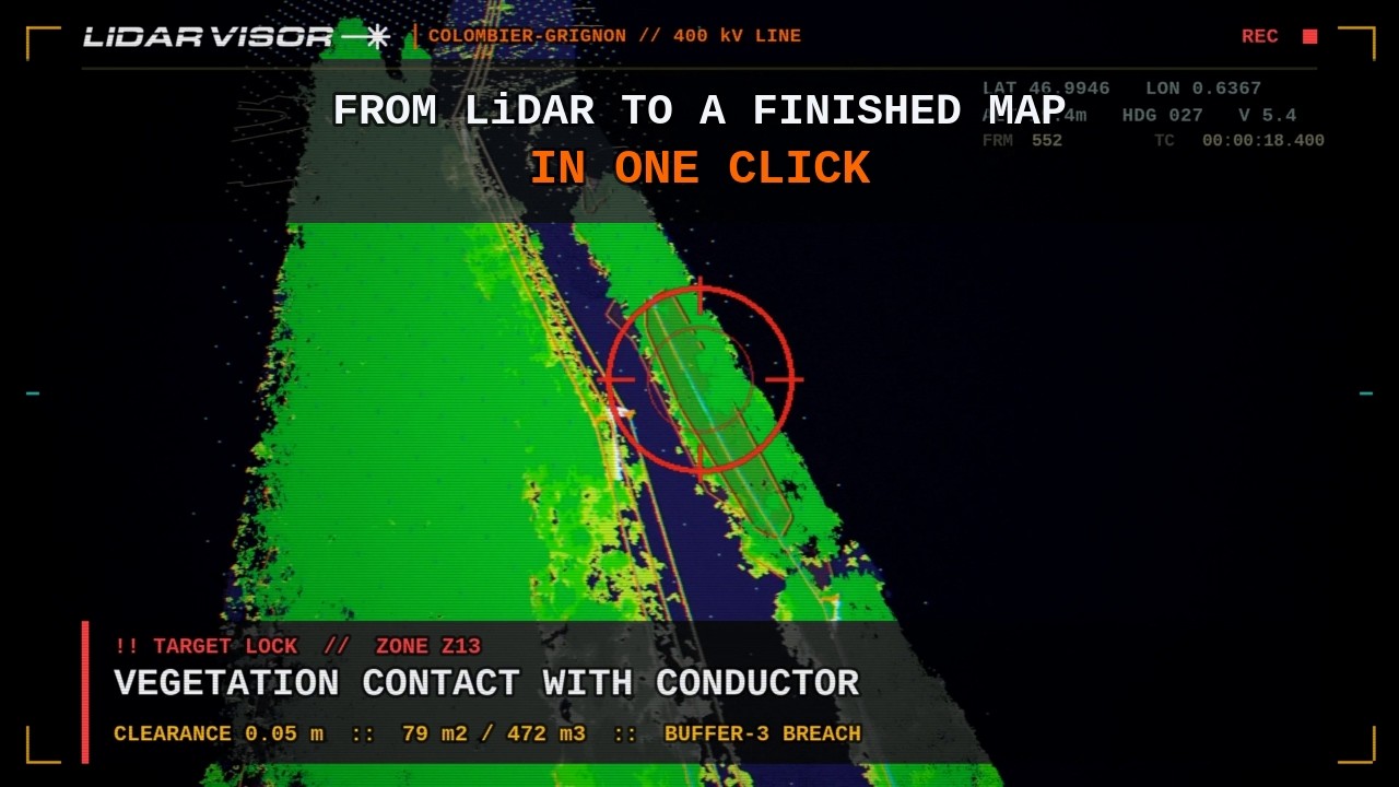 LidarVisor: from aerial LiDAR to finished map, in one click