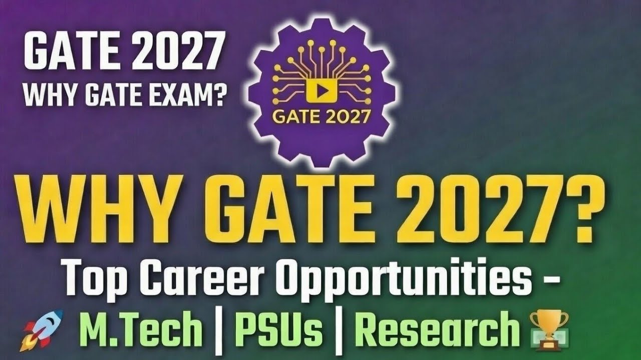 Opportunities Through GATE Exam | M.Tech, PSUs, Research & Govt Jobs | #gate #gateexam 