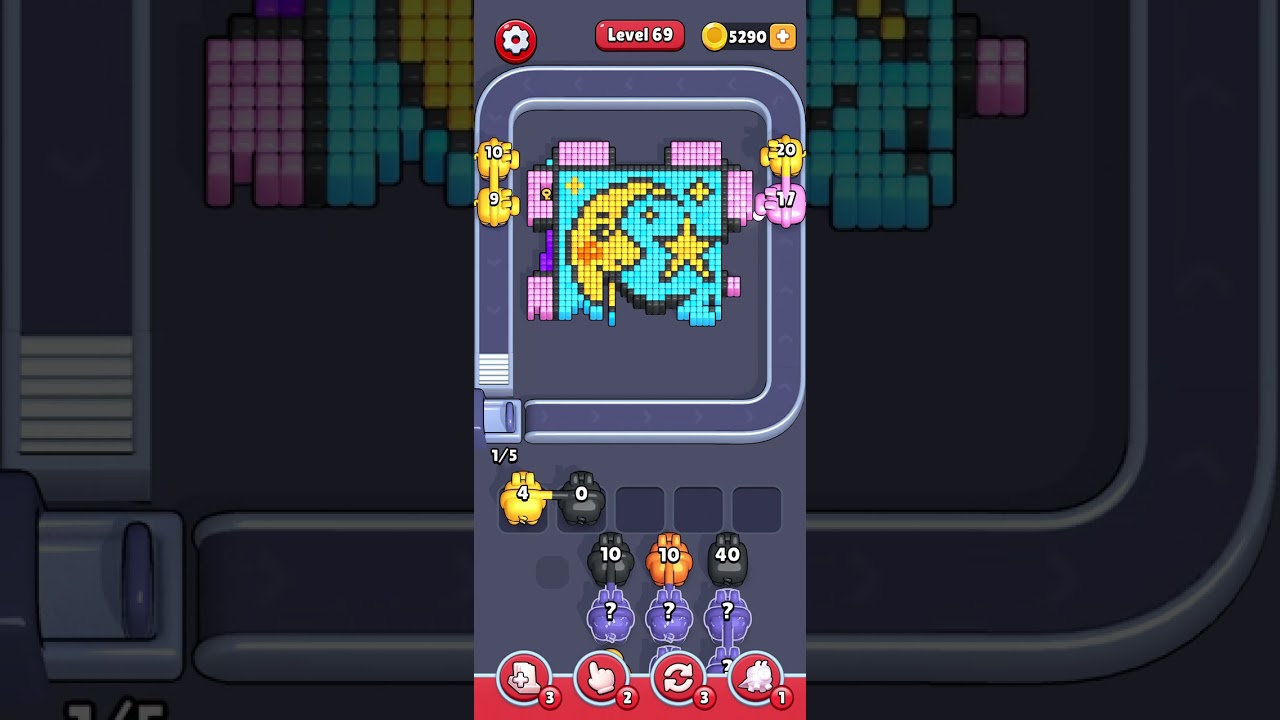 Pixel flow level 69 very hard (normal speed)