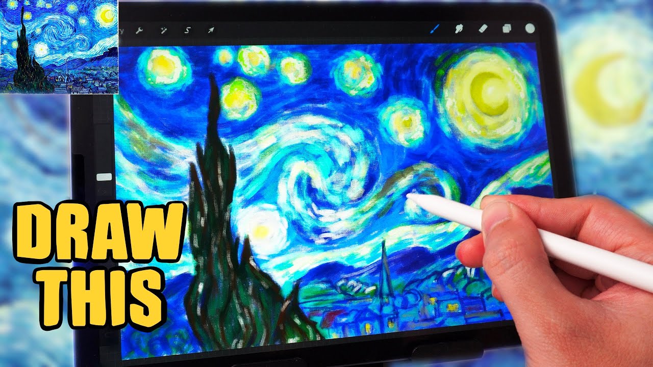 Drawing The Starry Night