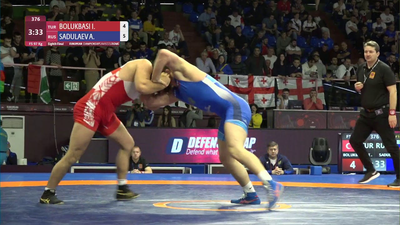 1/8 FS - 97 kg: I. BOLUKBASI (TUR) v. A. SADULAEV (RUS)