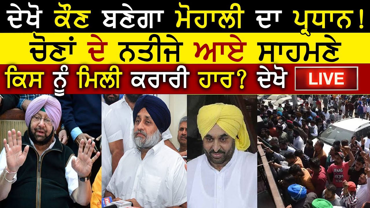 Punjab Mohali Elections Result 2021 LIVE Updates | MC Election | Congress, BJP Akali, | Rangla Tv