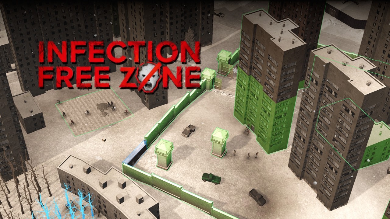 실제 지도에서 골라 기지 건설하고 파밍 다니는 아포칼립스 좀비 게임 | 인펙션 프리 존 Infection Free Zone