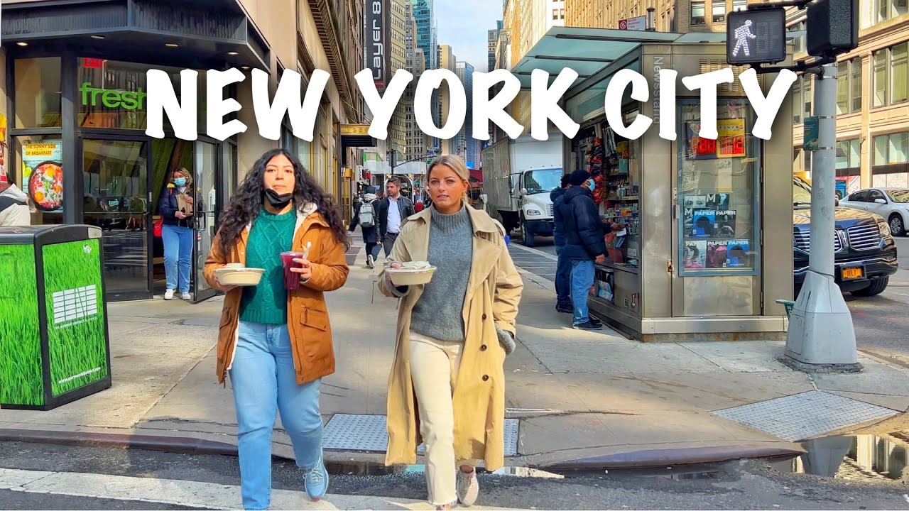 New York City Walking Tour: Penn Station to Times Square via Broadway (March 10, 2022)