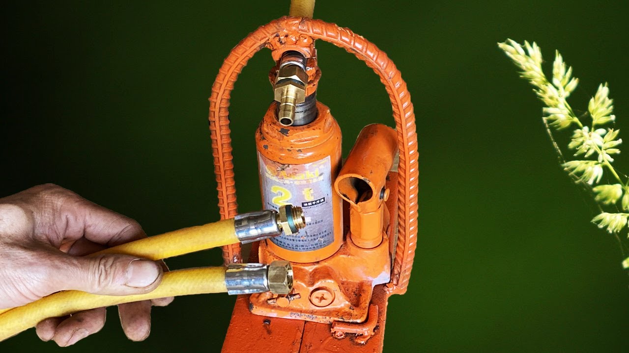 Cách tự chế máy bấm đầu dây rửa xe thủy lực,ép đầu dây phun thuốc đơn giản và hiệu quả
