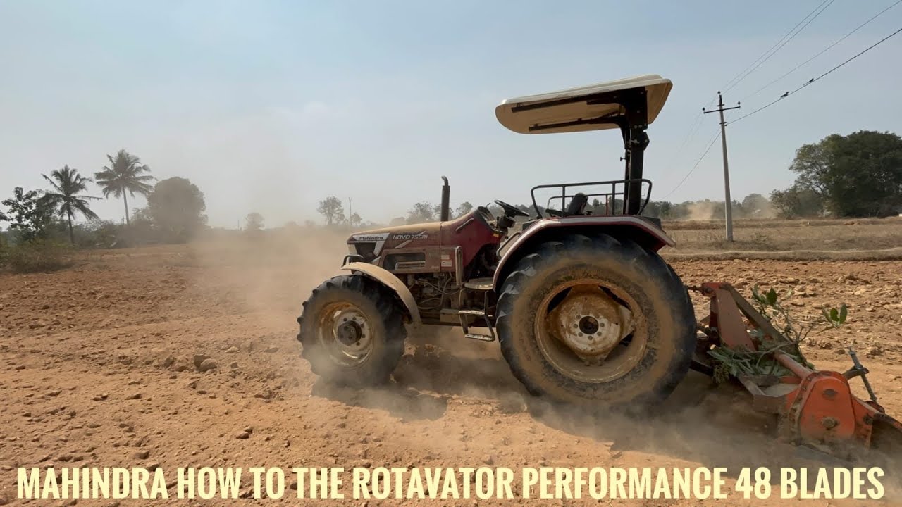Mahindra How to the Rotor Performance 48 Blades work | Mahindra 75hp rotavator |Shaktimaan rotavator