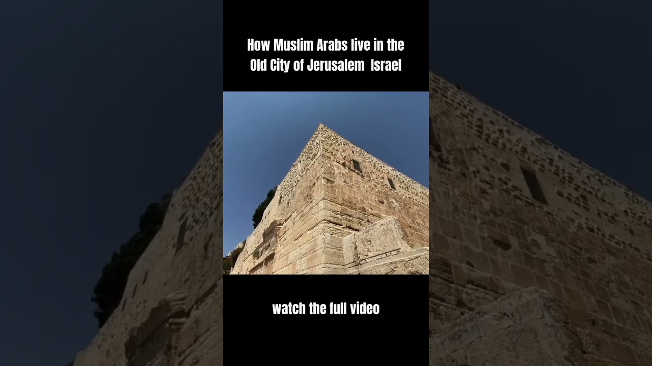 Israel  How Muslim Arabs live in the old city of Jerusalem watch the full video #history #travel