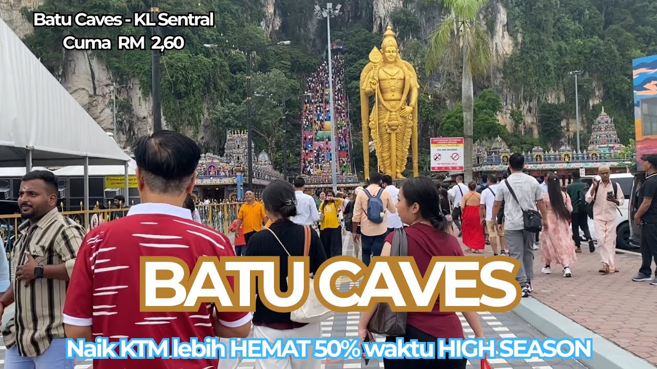 Part 3 || Ternyata lebih HEMAT 2x lipat naik KTM ke BATU CAVES pas HIGH Season || Nia VLOG