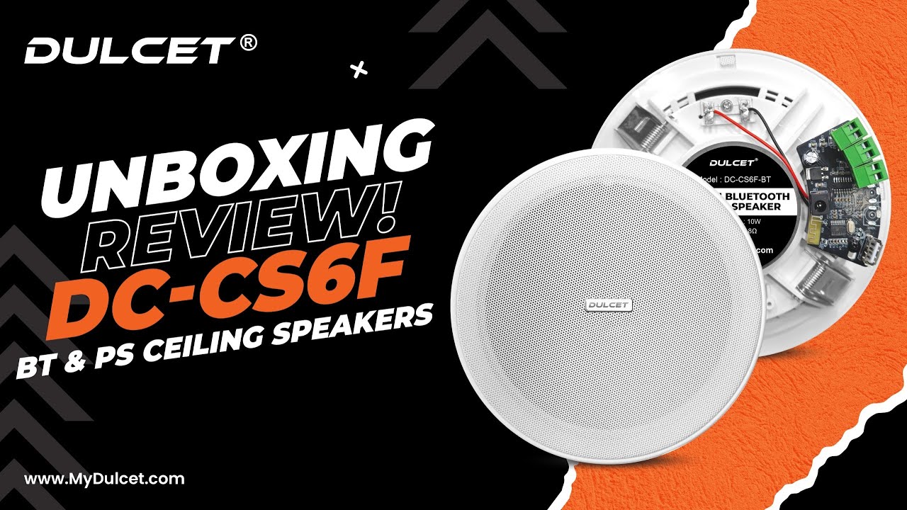 Dulcet 10W Bluetooth Ceiling Speakers | Bluetooth Ceiling Speakers with | Ceiling Wireless Speakers