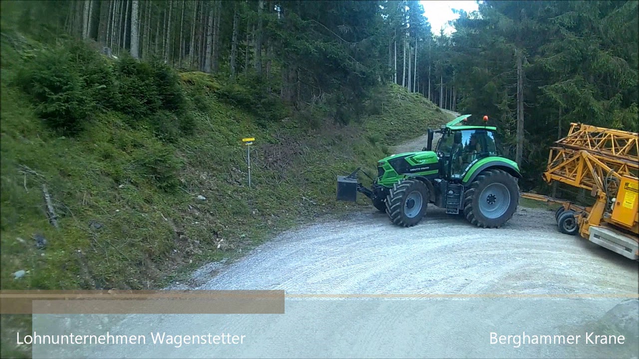 Krantransport Brixen i. Thale Lohnunternehmen Wagenstetter Berghammer Krane