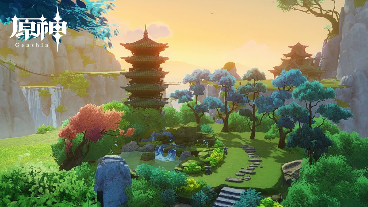 Genshin 🏞️ Five-storied pagoda | Serenitea Pot Design || 五重塔 | 塵歌壺 [原神] replica id | 模本