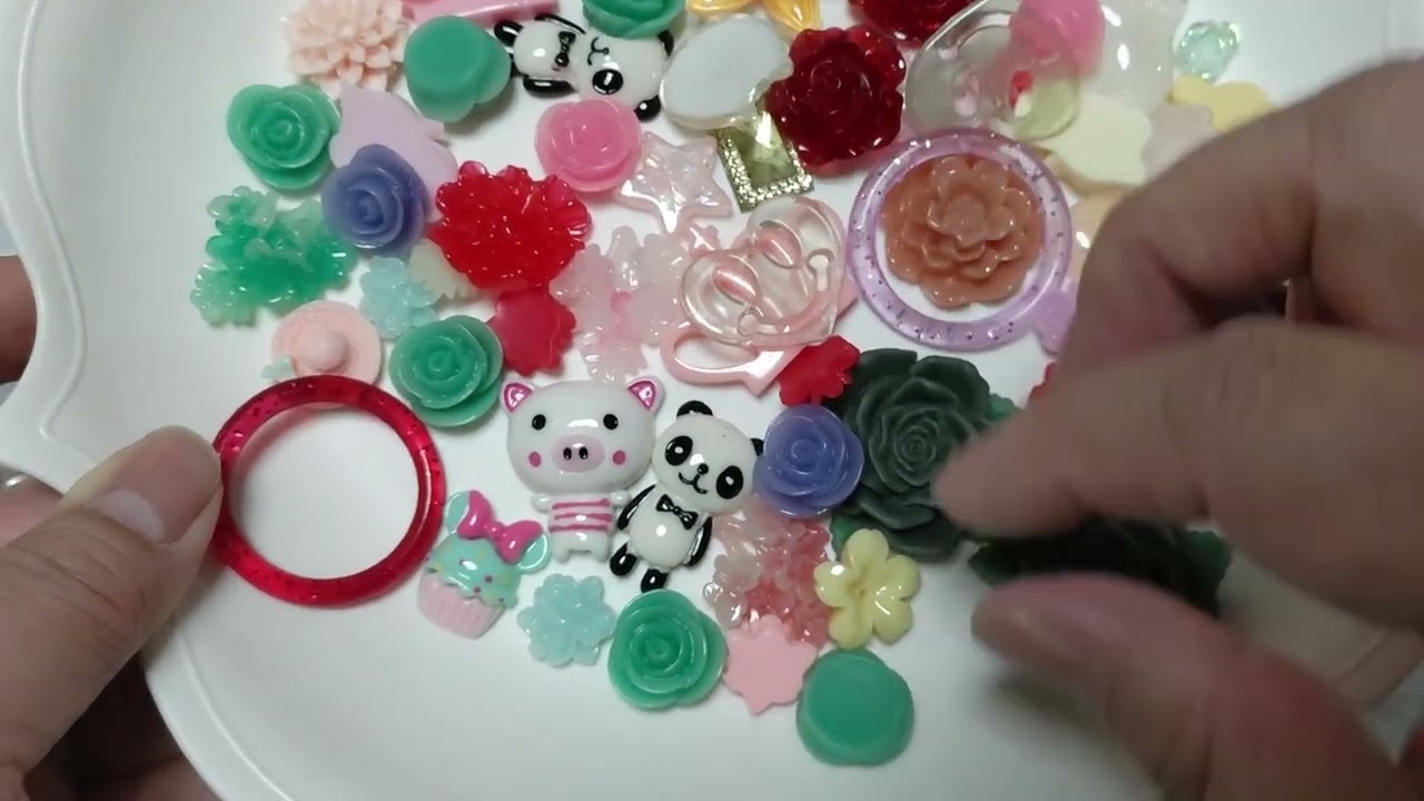 グリーンローズyumi　1kgハンドメイドパーツの福袋購入してみました 。１袋め　＃ハンドメイドパーツ　＃アクセサリーパーツ　＃グリーンローズyumi