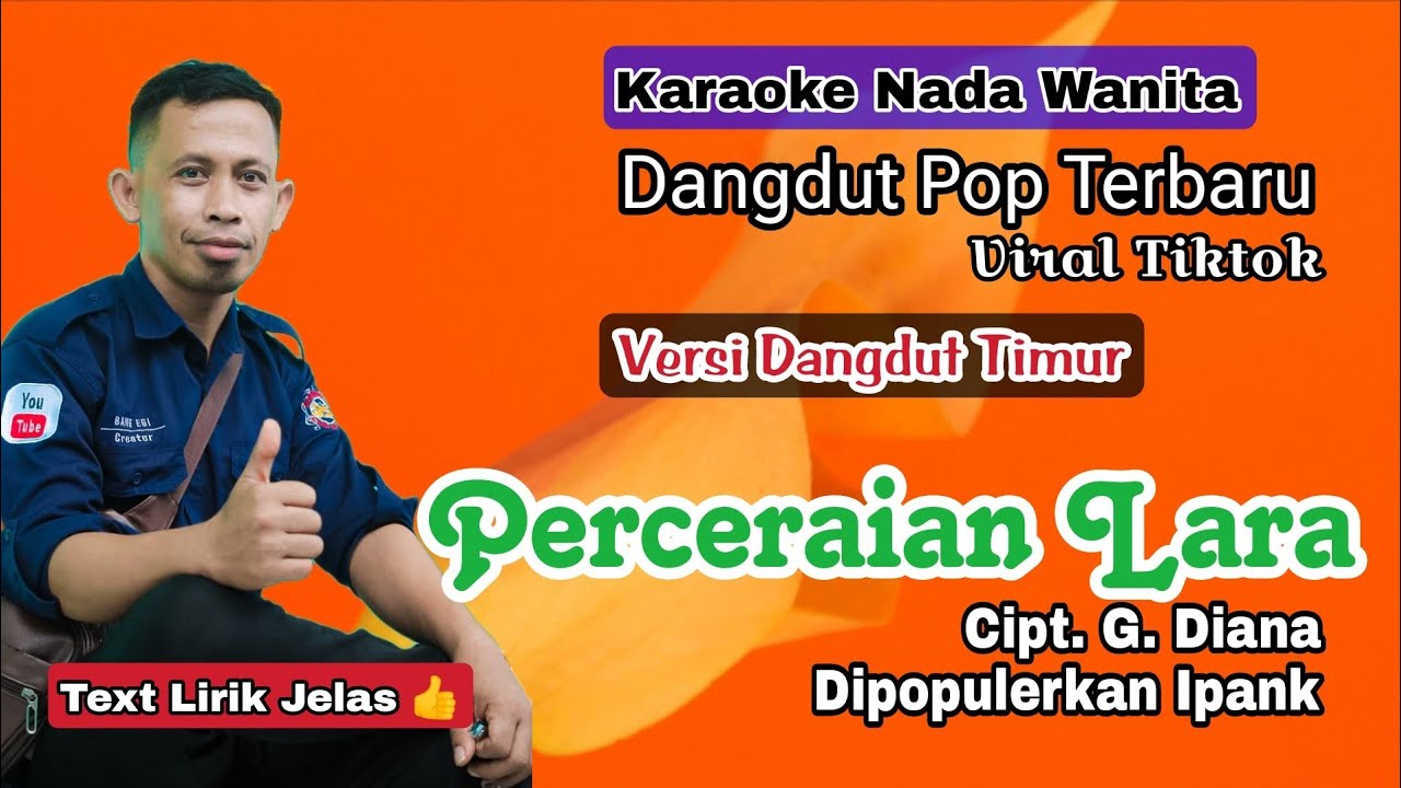 Karaoke Perceraian Lara - Ipank (Nada Wanita - Lagu Dangdut Pop Viral  Terbaru) HD