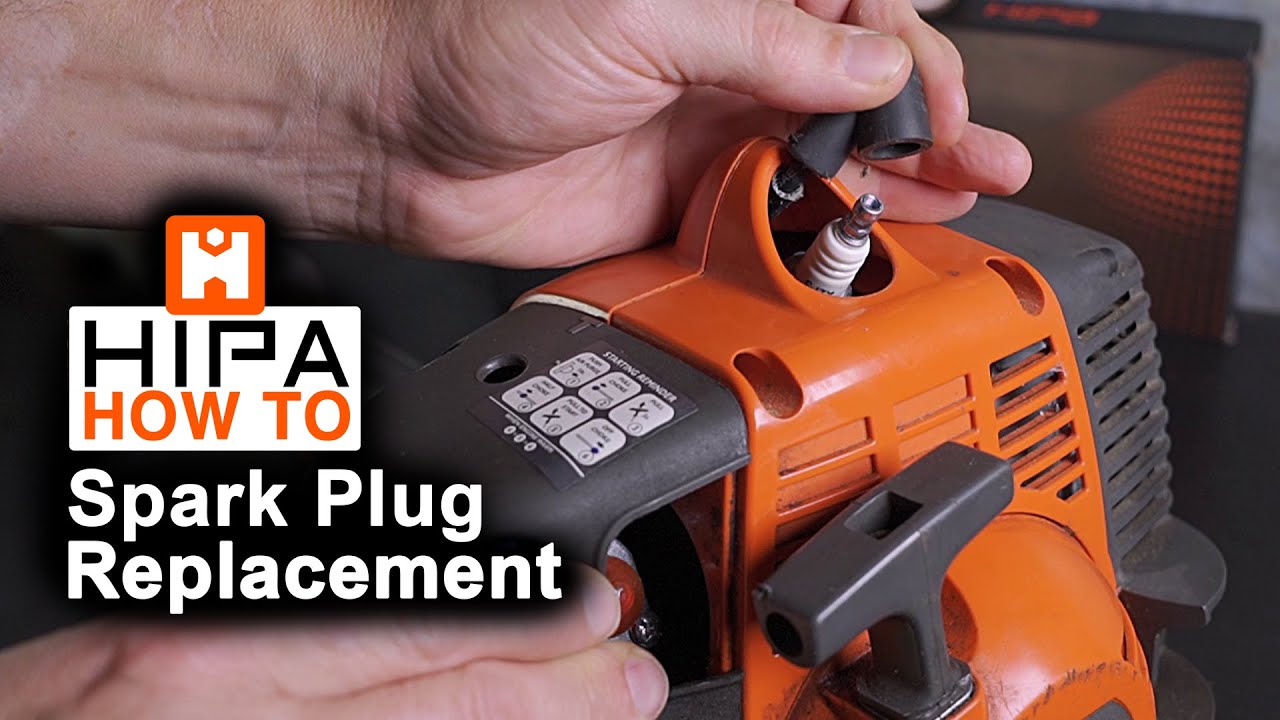 How to replace the Spark Plug - Husqvarna Trimmer - Hipa How To - 011