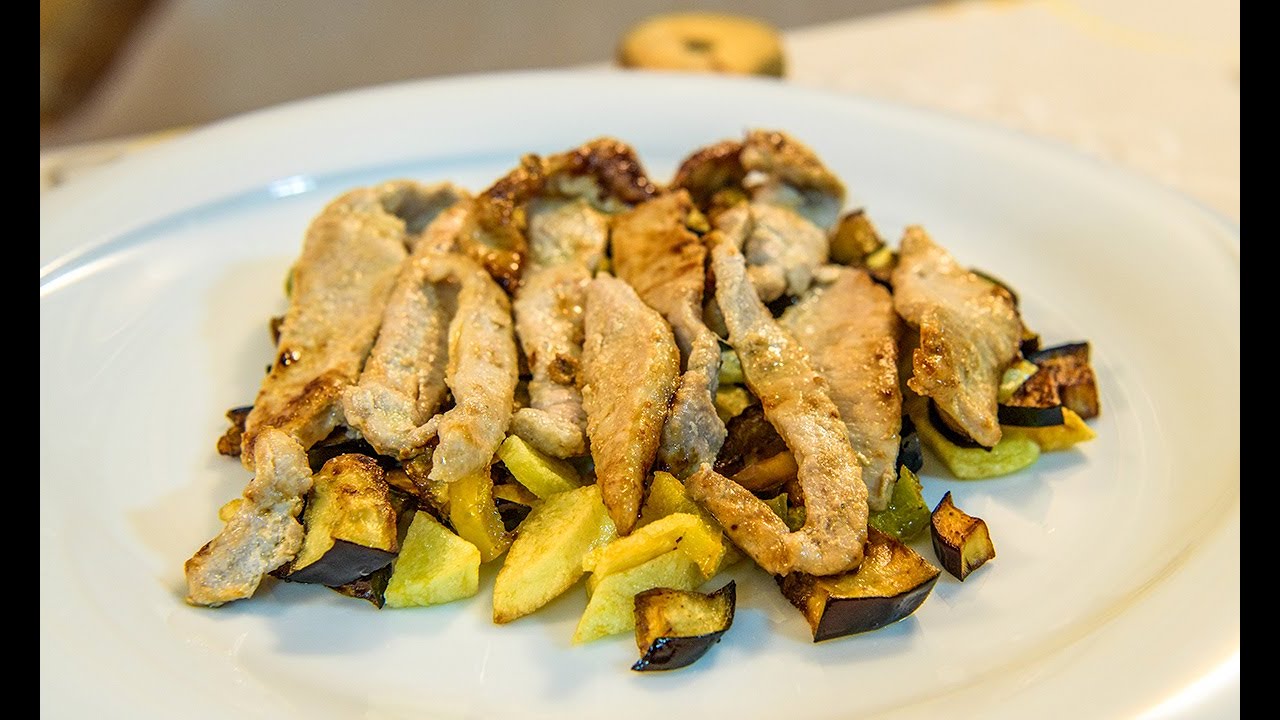 Prosciutto di maiale con misto verdure: ricetta secondo, facile e veloce