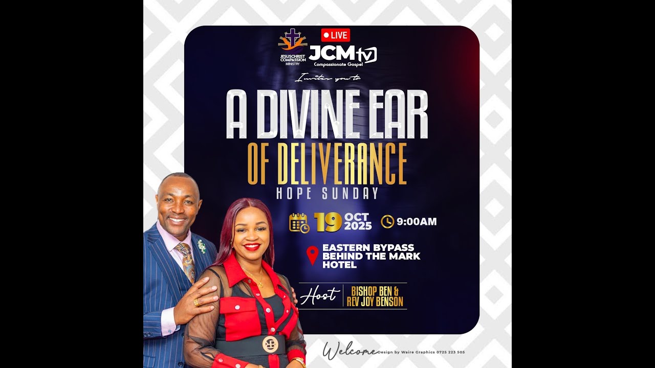 JCM HOPE SUNDAY || THEME:A DIVINE EAR OF DELIVERANCE || 2ND SERVICE