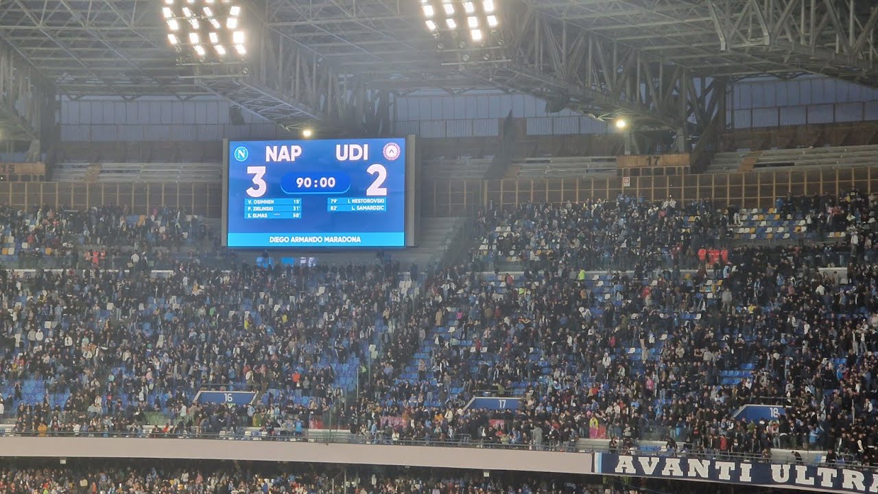 Napoli - Udinese 3-2 Live 12-11-2022
