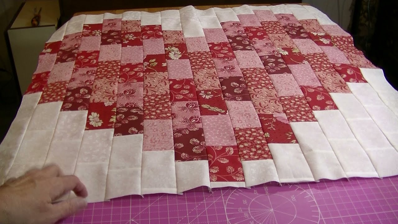 Couture facile - Patchwork débutant - Cœur - Décoration murale - Nappe - Tutoriel pas à pas