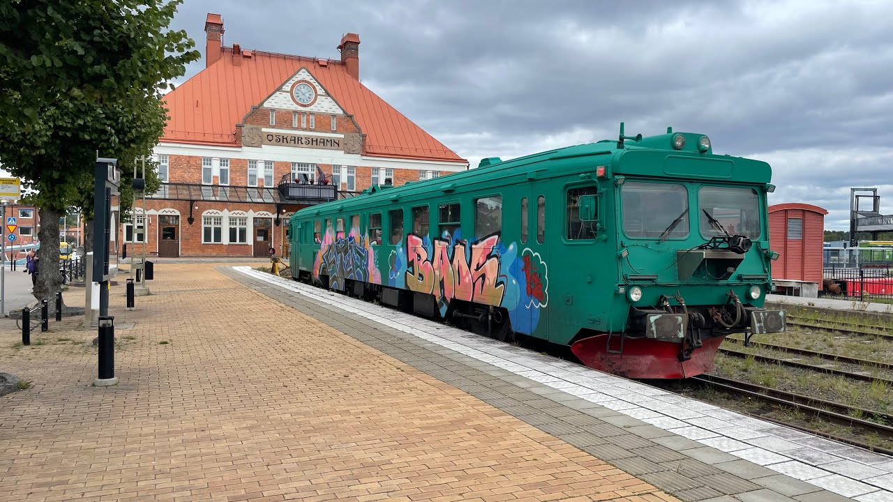 Mätvagn på Oskarshamn station - Measurement wagon at Oskarshamn station, Sweden
