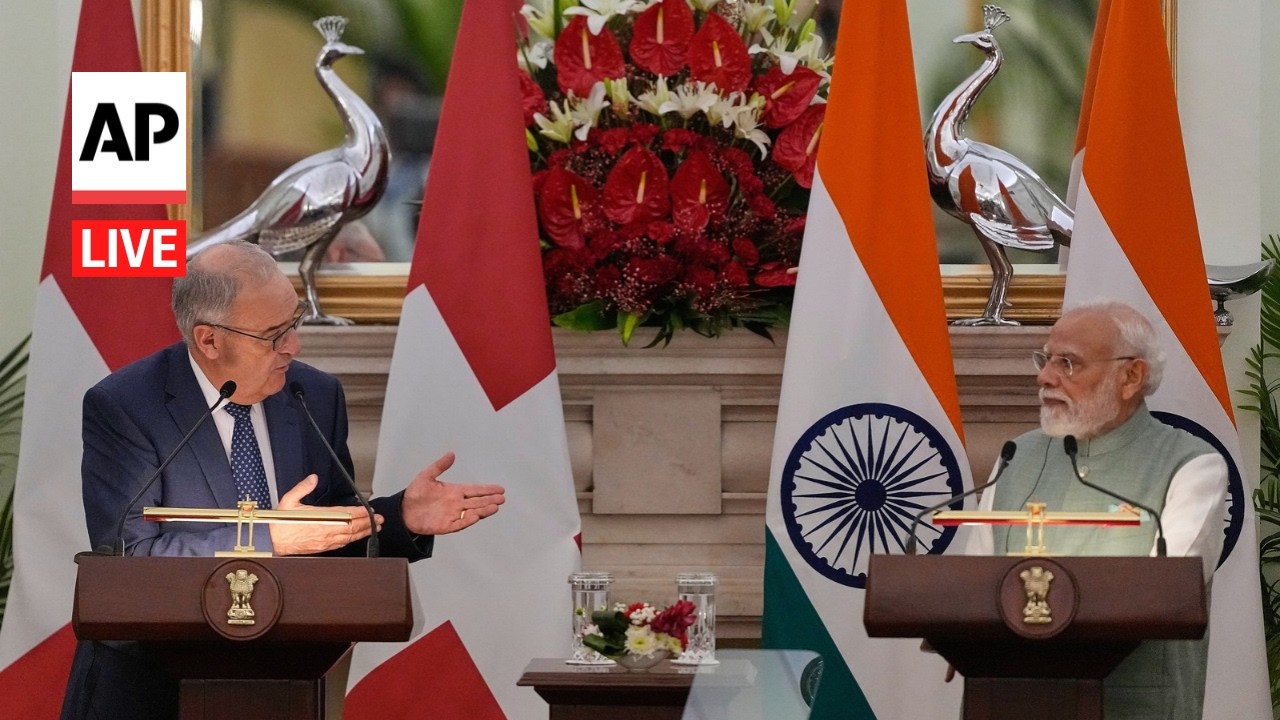 LIVE: India&rsquo;s PM Modi and Swiss President Guy Parmelin deliver remarks in New Delhi