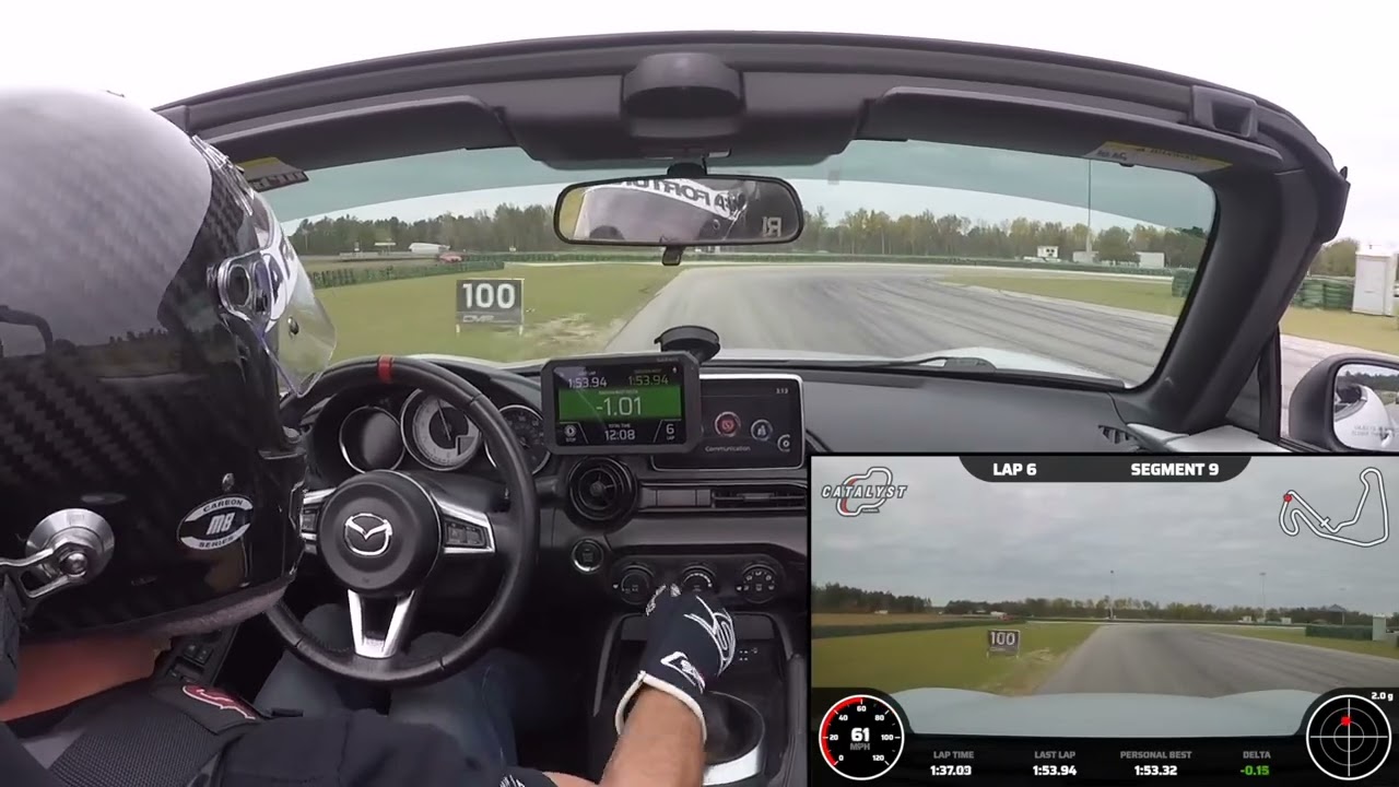 Two laps at Carolina Motorsports Park in a 2016 ND MX-5