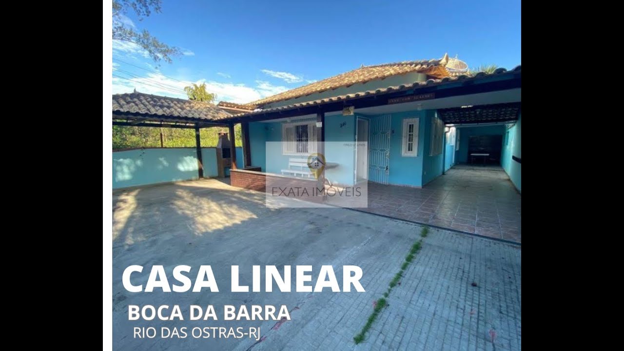 CA1644-Casa 3 quartos, terreno inteiro, Boca da Barra - Rio das Ostras/RJ