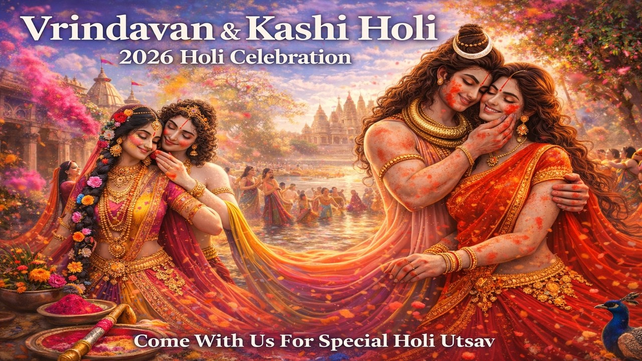 Divine Holi Mahotsav | Vrindavan Ki Holi, Kashi Ka Rang | Radha Krishna & Shiv Shakti Bhajan 2026