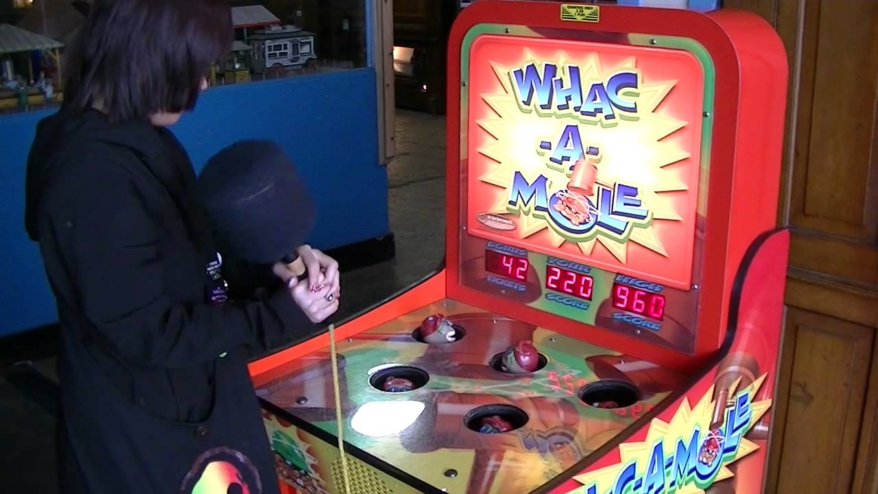 Thu playing Whack-A-Mole