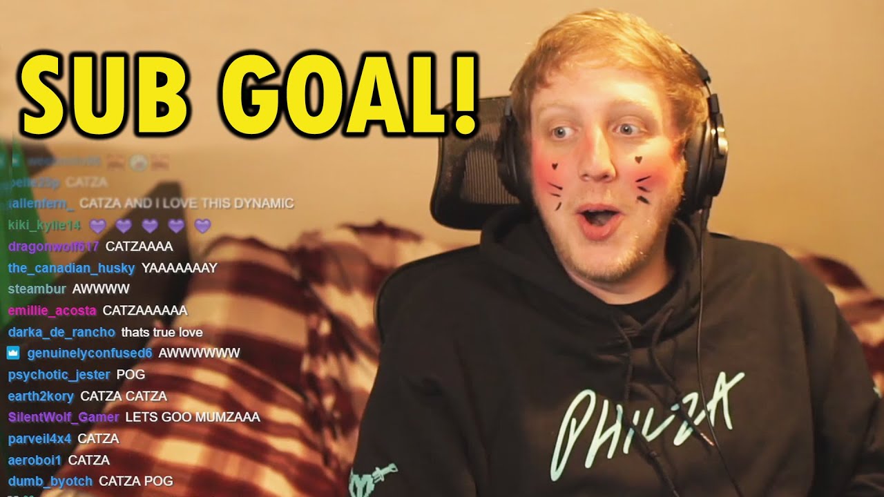 Philza turns into an e-girl for twitch sub goal!