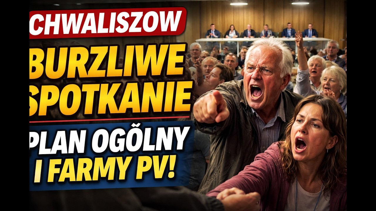 Chwaliszów 17-02-2026 | Burzliwe spotkanie mieszkańców ws. Planu Ogólnego i farm PV