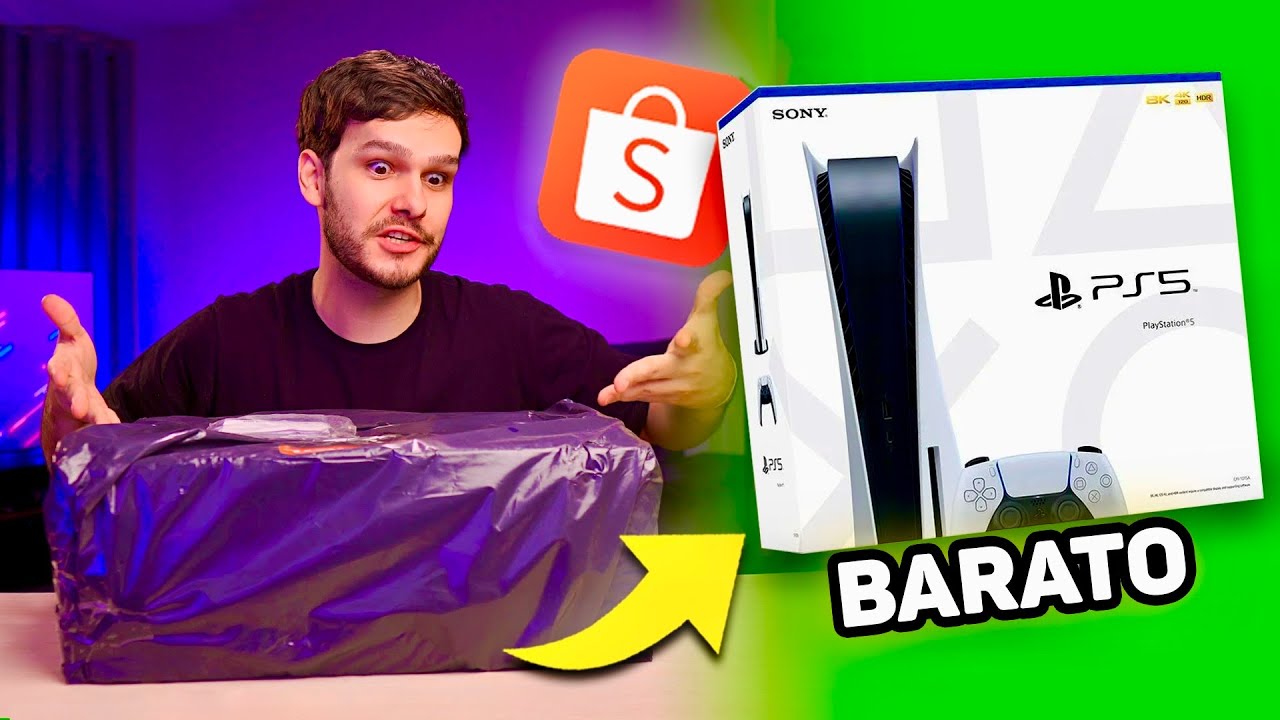 COMPREI um PS5 BARATO na SHOPEE