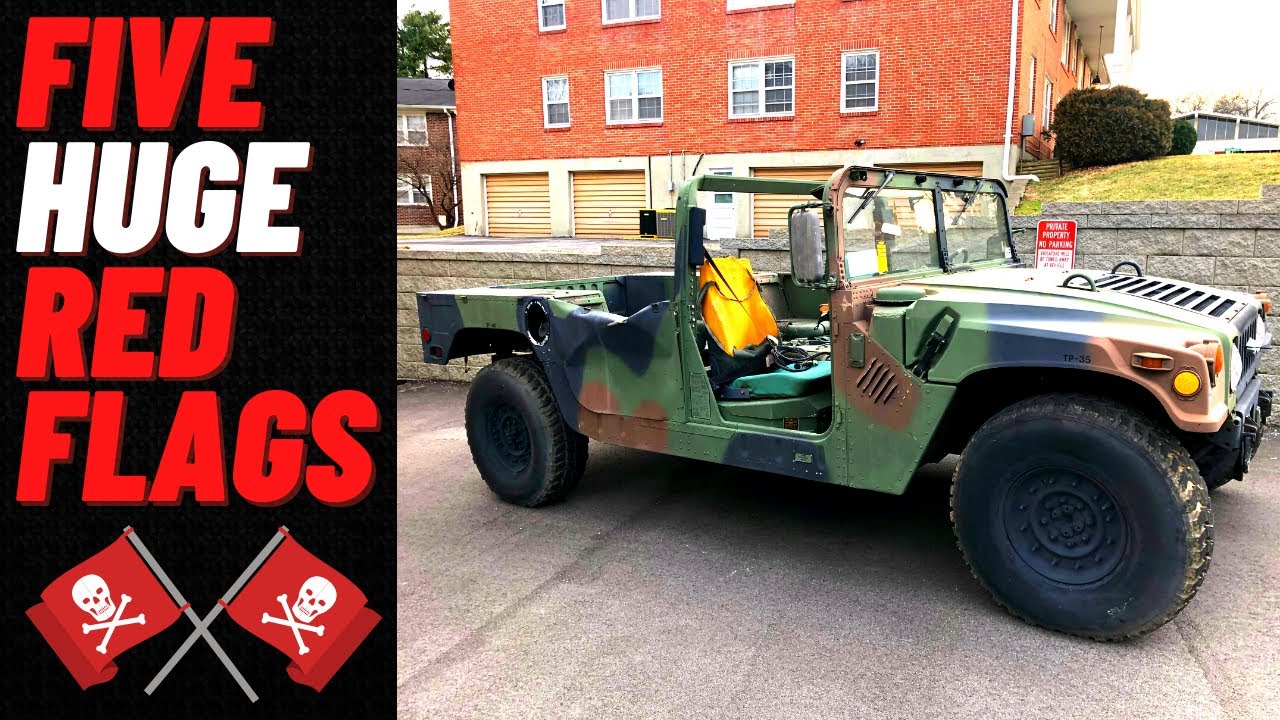 Пять вещей, которых следует избегать при покупке Humvee