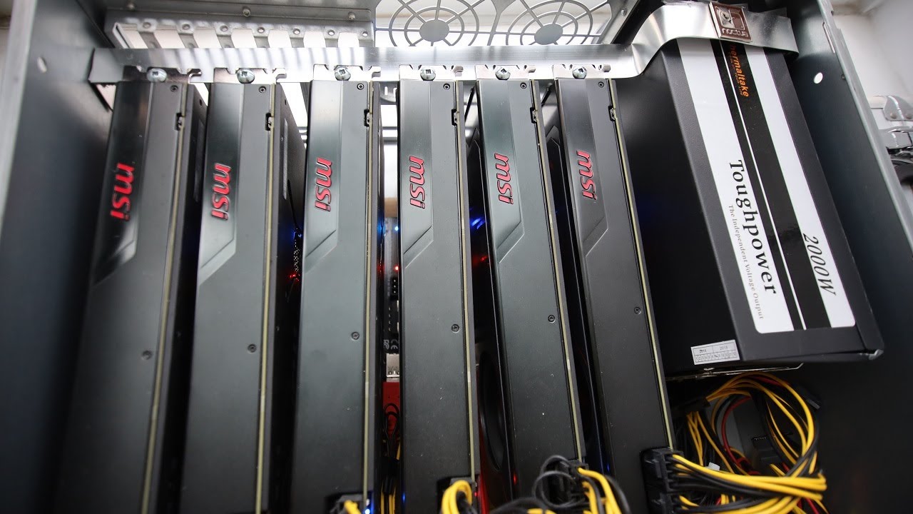 HASHRATE of the 6 x Vega 56 8GB Mining Rig!