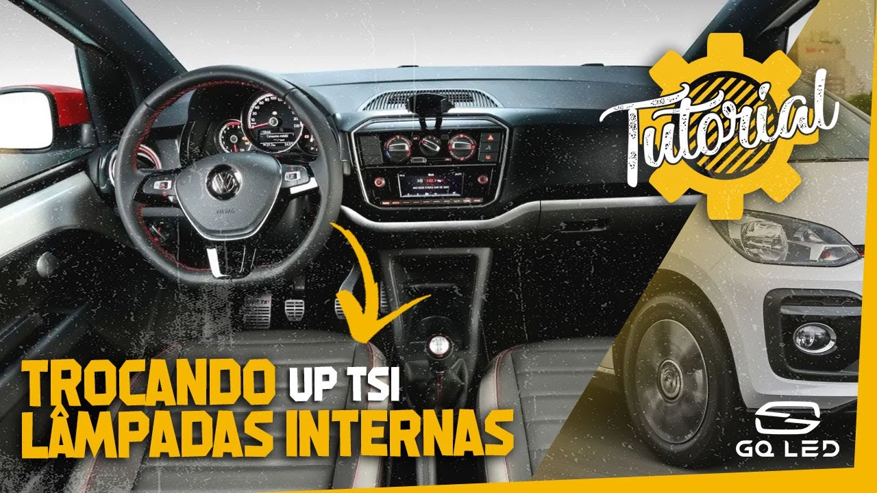 [DIY] Como trocar as Lâmpadas Internas e Placa - Up! TSI [Teto e Porta Malas]