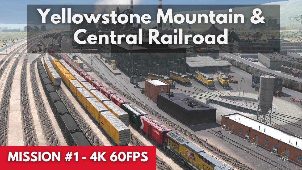Yellowstone Mountain & Central Railroad (new map) - Trainz Simulator 4K 60FPS | Android and IOS