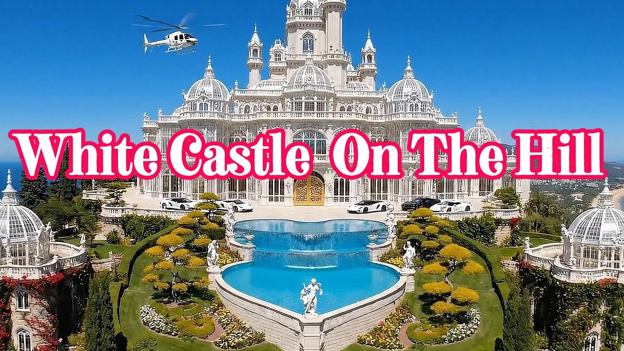 Majestic White Hilltop Castle | Baroque-Gothic Interiors & Infinity Pool Tour